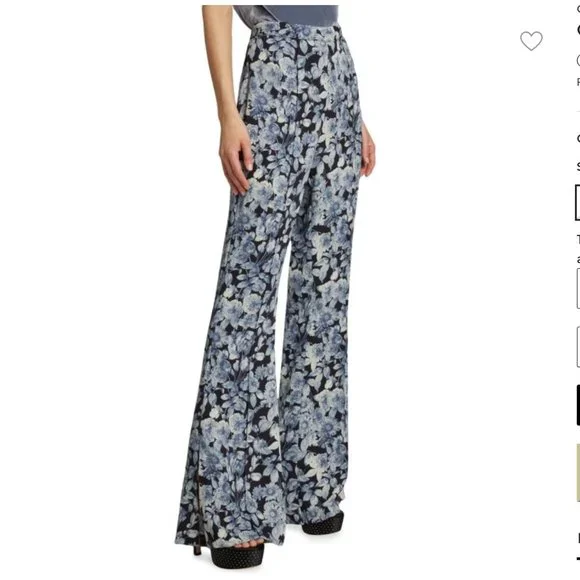 NWT NEW Cinq a Sept Claire Floral Pants - Size 8